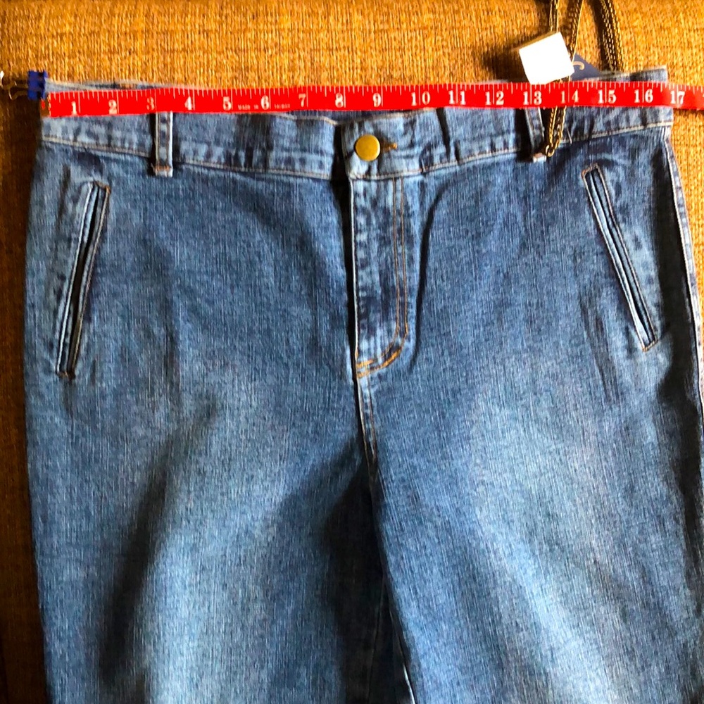 Blue Wide Leg Jeans - Picture 5 of 10